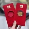 Oro Puro 999 Princesa, ¡Por Favor Hazte Rica! Nuevo Estilo Sobre Rojo Pegatina para Teléfono Regalo para Reunión Anual de la Empresa Contrato