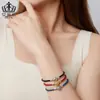 Pulsera Aiful Classic con Hebilla de Bolas de Plata de Ley S925 Patrón Rizado Retro Cuerda de Cuero Pulsera Básica Joyería al por Mayor para Mujeres