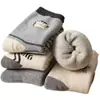 Meias de Terry Infantis Outono e Inverno Meias Grossas Quentes para Meninos e Meninas Desenho Animado Fofo Meias Infantis para Bebês Meia Cano Médio Meias Infantis