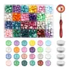 Cuchara para cuentas de cera, juego blanco compartimentado para cera, accesorios para sellos de cera de fuego, cuchara para cera de fuego, juego de montaje automático de velas blancas pequeñas