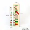 Adornos Navideños Románticos Transfronterizos para Velas, Decoración de Ambiente para Cena a la Luz de Velas, Velas Largas Sin Humo para Banquetes de Bodas