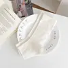 Meias-calça sem pé com listras verticais estilo Miu para mulheres, Meias simples e versáteis estilo coreano de comprimento médio com efeito amassado para usar com sapatos Mary Jane, Meias JK