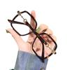 Montura de gafas para miopía extragrande color té con leche para mujer con lentes graduadas estilo coreano moderno para cara grande adelgazante Montura de gafas de celebridad de internet para hombre