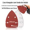 Lixa de veludo triangular 140*90/100 formato de pêssego escovado para polimento e polimento lixa autoadesiva conjunto transfronteiriço