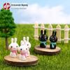 Cachecol Coelho Bolo Sobremesa Coração de Menina Bonito Desenho Animado Acessórios Decorativos Micro Paisagem Carnuda Desktop Pequenos Ornamentos