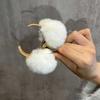 [Linda horquilla de bola de pelo pequeña] Pinza para el pelo de imitación de conejo Rex para otoño e invierno, accesorios para el cabello con clip lateral de peluche de celebridad de Internet.