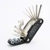 Llave Plegable Universal para el Hogar, Bicicleta, Multifuncional 16 en 1, Llave Hexagonal Universal, Herramienta Combinada