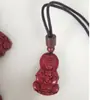 Coleção de Pingentes Naturais de Cinábrio e Areia Roxo-Dourada, Colares de Casal do Ano Zodiacal, Atacado e Dropshipping de Joias e Presentes de Feira Livre