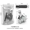 Recortador Manual de Vello Nasal de Acero Inoxidable para Hombres, Limpiador para Afeitar Vello Nasal, Cortapelos Nasal, Depilador, Depilador Lavable