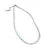 Collar de Concha Aguamarina Estilo Vacaciones de Lujo Ligero Francés Cadena para Clavícula Moda Joyería Versátil de Gama Alta Juego al por Mayor