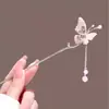 Nuevos Accesorios para el Cabello Estilo Chino Super Hada Estilo Antiguo Pinza para el Cabello con Borla de Mariposa Pinza para el Cabello Pinza para el Cabello de Alta Calidad con Pasador Oscilante Headwear para Cheongsam Hanfu