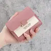 Directo de fábrica nueva cartera femenina corta de estudiante pequeña y fresca cartera coreana linda mini cartera de tres pliegues