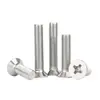 Tornillos de Acero Inoxidable 316 Tornillos de Cabeza Avellanada Cruzada Venta al por Mayor Tornillos de Cabeza Plana Tornillos de Máquina M2M3M4M5M6M8M10