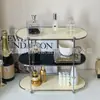 Estante de Almacenamiento Multicapa Estilo Francés Organizador de Escritorio para Tocador para Perfume, Aromaterapia, Productos para el Cuidado de la Piel, Bandeja para Artículos Varios de Baño
