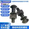 Fabricante Parafusos de Cisalhamento para Estrutura de Aço Feitos Sob Medida, Parafusos Hexagonais Grandes Grau 10.9, Parafusos de Conexão para Estrutura de Aço, Parafusos para Estrutura de Aço