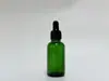 Botella de Vidrio Verde a Prueba de Luz para Dispensar Aceite Esencial 10/20/30/50/100ml, Adaptador Universal para Gotero, Atomizador y Bomba