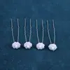Pasador en forma de U Pasador para el Cabello de Novia Pasador para el Cabello Trenzado Pasador de Moda Pasador para el Cabello de Estrella de Mar Pasador para el Cabello con Pedrería y Perlas Pasador