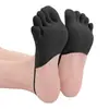 Calcetines de Dedos Abiertos para Tacones Altos, Cubrezapatos de Cinco Dedos Invisibles Absorbentes de Sudor, Calcetines de Verano Finos con Banda Elástica y Dedos Divididos