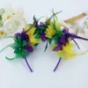 Diadema de flor de plumas de carnaval nueva transfronteriza accesorios para fiesta festival actuación de danza festival carnaval