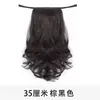 Peruca Curta para Mulheres, Estilo Amarrar, Cachos em Forma de Pera, Rabo de Cavalo Curto, Cabelo Longo Cacheado, Cabelo Sintético Trançado, Rabo de Cavalo Longo Cacheado