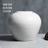 Decoración de Jarrón de Cerámica Jingdezhen para Sala de Estar, Adorno de Estilo Chino Nuevo de Lujo Ligero, Maceta Grande Vintage Hecha a Mano