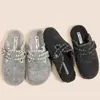 Zapatos Birkenstock con Aumento Interior y Terciopelo para Mujer para Usar Afuera 2025 Nuevos Zapatos Cálidos de Lana y Algodón de Invierno Zapatos Birkenstock Retro Baotou