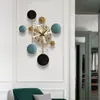 Reloj de pared de lujo ligero, creativo, atmosférico, sencillo, para sala de estar, hogar, arte, decoración de pared moderna, moda