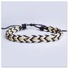Novas Pulseiras de Pulso Casuais Estilo Ins para Campus Masculino e Feminino, Pulseiras Trançadas Feitas à Mão, Pulseiras Ajustáveis de Corda de Cera de Algodão e Linho Atacado