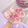 Nuevas Sandalias de Niña My Little Pony Verano con Huecos Antideslizantes para Baño Zapatillas de Secado Rápido Niñas Zapatillas de Suela Gruesa