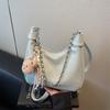 Estilo Primavera 2025 Novo Estilo Personalizado Trendy Bolsa Dumpling Casual Casual Moda Feminina Texturizada Ombro Transversal