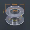 Estrutura de Indutor Transparente ABS Divisor de Frequência Bobina de Indutor Oca Carretel Suporte Redondo de Plástico Carretel de Fio Integrado Áudio