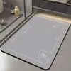 Alfombrilla de baño absorbente de tierra de diatomeas transfronteriza, alfombrilla antideslizante para el suelo para la entrada del baño y el inodoro, adecuada para lavabos y baños
