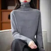 Top de cuello alto para exportación transfronteriza, prenda interior, suéter de otoño e invierno, jersey de punto holgado, suave y grueso