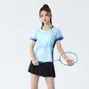 Nuevos Uniformes de Bádminton Conjuntos para Hombre y Mujer Manga Corta Ropa Deportiva Uniformes de Entrenamiento Competición Equipo Verano Secado Rápido Tenis de Mesa Bádminton Uniformes Personalizados