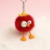 Nuevo Llavero de Bola de Pelo Lindo, Colgante de Pollito Lindo, Decoración para Llaves de Coche, Llavero para Bolsos para Mujeres, Venta Directa del Fabricante