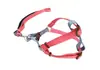 Conjunto de coleira e peitoral de nylon bicolor para cães, ajustável para cães pequenos e grandes, suprimentos para animais de estimação para passear com cães, atacado