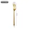 Acero Inoxidable 430 con Mango Grueso Vajilla Occidental Cuchillo de Mesa Estilo Occidental Creativo, Tenedor, Cuchara, Brocha para Untar, Cuchillo para Pescado, Tenedor de Postre, Cuchara