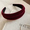 Faixa de Cabelo Redonda com Padrão de Veludo Coreano, Faixa de Cabelo Fashion, Simples e Versátil, Acessórios de Cabelo Personalizados de Alto Padrão para Nicho, Venda por Atacado para Mulheres