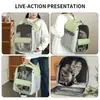 Mochila para Gato Yuebaitu, Mochila Escolar para Exterior, Bolsa Dupla para Pet, Acessórios para Gatos, Bolsa Transparente Portátil de Grande Capacidade para Gatos