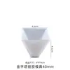 Molde de Silicone Pirâmide de Cola de Cristal para Joias Artesanais DIY Modelo de Enfeite de Flores Secas Triangulares