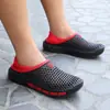 Zapatos de playa para hombre adulto de verano zapatos con agujeros en la punta zapatos para deportes al aire libre jardín pantuflas de talla grande