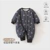 Macacão Acolchoado para Bebê, Macacão de Algodão Espesso e Quente para Bebê para o Inverno, Roupas para Exterior Outono e Inverno, Macacão de Peça Única