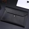 A4 Bolsa de Archivo de Cuero de Gran Capacidad Bolsa para Almacenamiento de Datos de Oficina de Negocios Carpeta de Cuero Multifuncional Bolsa de Archivo