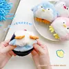 Pingüino Feliz Girando Cara Colgante de Pingüino Juguete de Peluche Muñeca Dibujo Animado Colgante para Mochila Llaveero Muñeca Muñeca