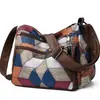 Bolso Transfronterizo de Cuero Suave con Bloques de Color para Mujer Nuevo Estilo 2026 Bolso de Moda para Madres de Mediana Edad y Mayores Bolso Cruzado Casual Ligero Multicapa