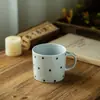 Taza de cerámica creativa con puntos al por mayor taza para el hogar taza de desayuno taza para té de la tarde de restaurante taza de café taza de oficina