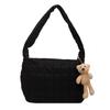 Bolsa Tote Matelassada Estilo Coreano Estilo Preguiçoso Bolsa Feminina 2024 Outono e Inverno Nova Versátil Grande Capacidade Ombro Único Transversal