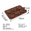 Bom tempo dos desenhos animados molde de chocolate mousse modelo silicone criativo pudim de sorvete de grau alimentício ferramenta de moagem de silicone