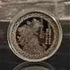 Em estoque ameixa orquídea bambu crisântemo flor presente criativo estilo chinês ameixa orquídea bambu crisântemo quatro cavalheiros medalha comemorativa moeda Fu medalha comemorativa