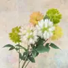 Nova Flor Artificial Haste Única Bola de Dente-de-leão Flor Falsa Decoração Floral de Casamento Ornamento de Interior Adereço de Fotografia Flor